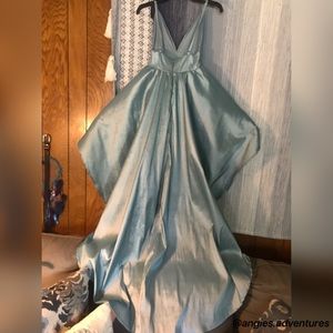 Light Blue High to Low dress